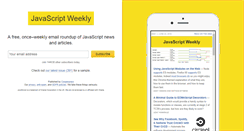 Desktop Screenshot of javascriptweekly.com